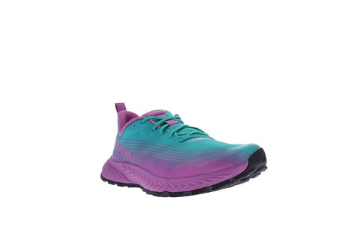 INOV8 Women's Trailfly Speed - Trail Running Shoes - Aqua/Purple - 8.5 Wide