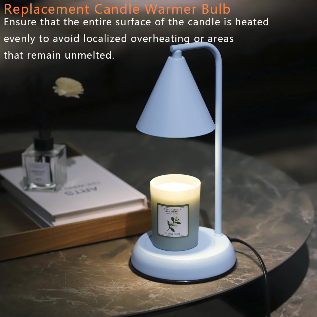 BOGAO Halogen Bulb 50 Watt GU10 120V NP5 Replacement Bulb for Candle Warmer, Scent Wax Burner, Fragrance Melt, Warming JDR Dimmable, Warm White 2700K Pack of 4