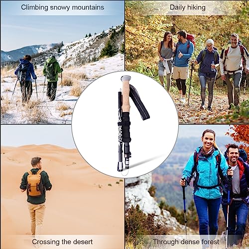 Hiking Pole,Walking Sticks for Hiking,Sticks Collapsible for Men,Adjustable Poles, Trekking Poles with Quick Flip Lock, Li...