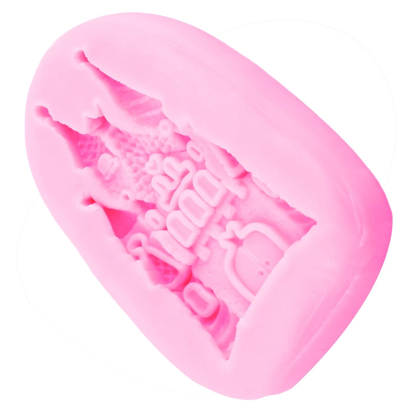 YIHUOMOLDS Fairytale Castle Silicone Fondant Molds For Cake Decorating Cupcake Topper Chocolate Candy Gum Paste Polymer Clay