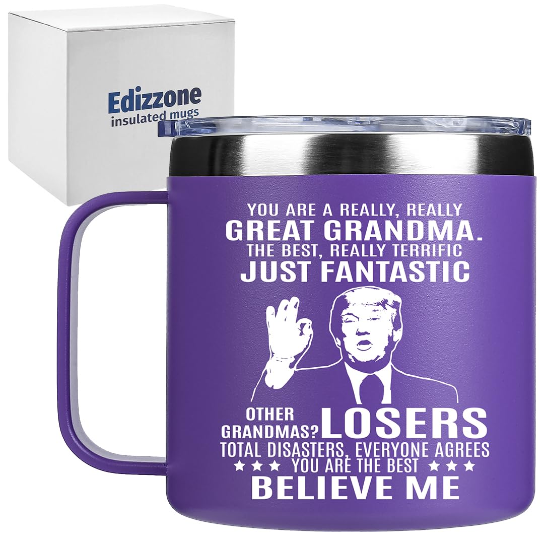 Edizzone Grandma Gifts - Mothers Day Gifts for Grandma Birthday - Grandmother Present - Gigi Gift From Granddaughter Grandson