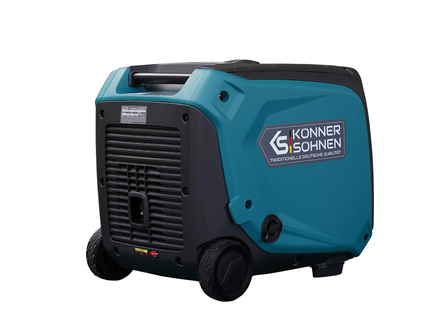 Konner&Sohnen Dual Fuel Inverter Generator - 4000 Watt, Portable and Lightweight, Super Quiet with CO Sensor, for Backup Home Use, Camping, RV, LPG/Gas Powered (German brand, model: KS 4000iEHS CO)