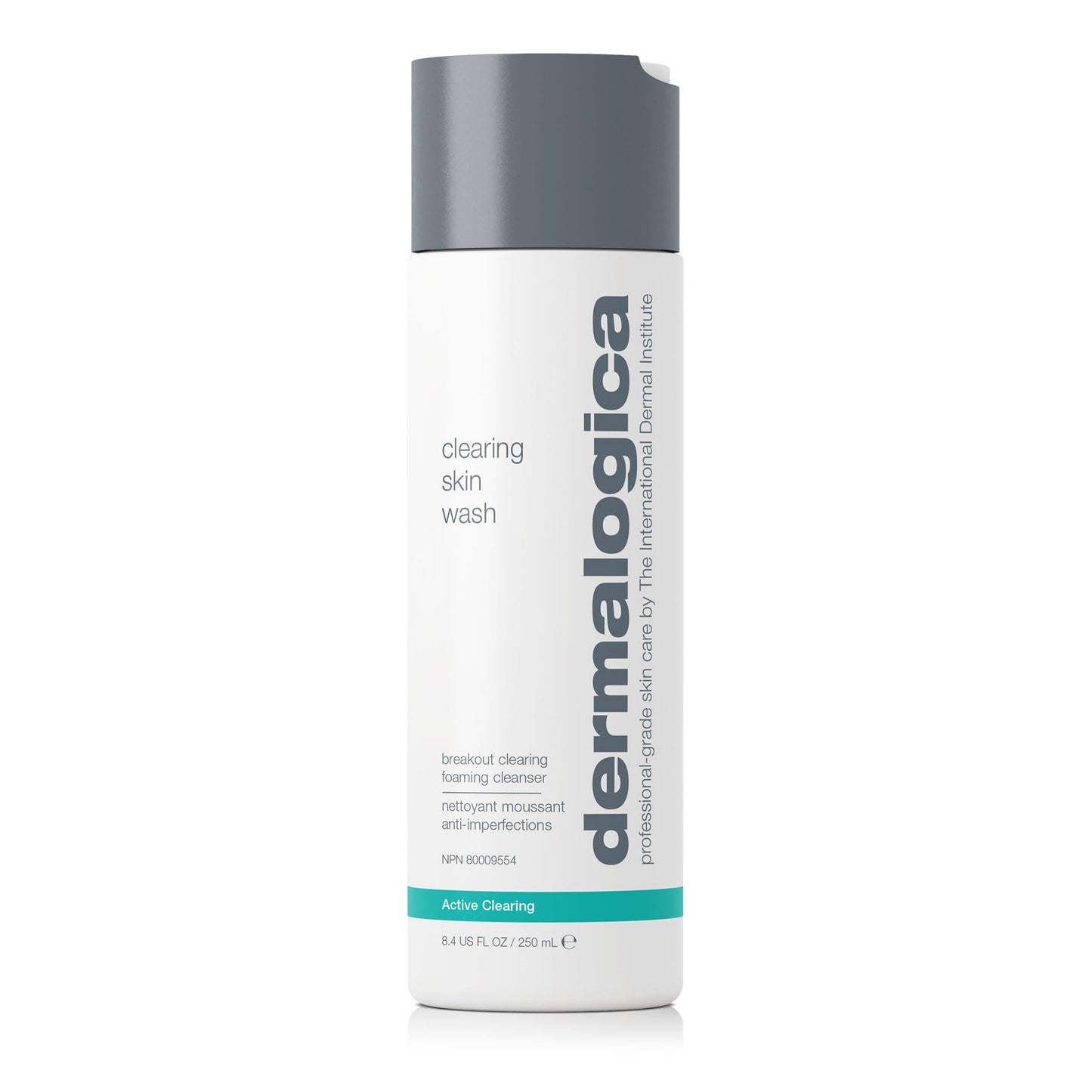 Dermalogica Clearing Skin Wash (8.4 Fl Oz) Anti-Aging Acne Face Wash - Natural Breakout Clearing Foam with Salicylic Acid and Te