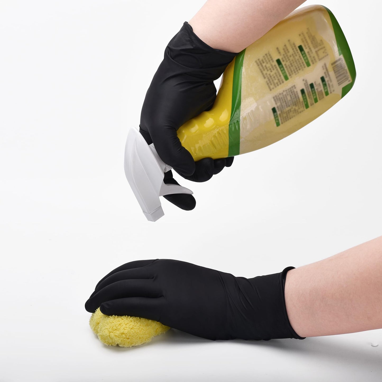 Schneider Black Nitrile Exam Gloves, XL, 5 Mil Disposable Gloves, Box of 100, Latex Free & Powder Free, for Medical, Cleaning, Food Prep