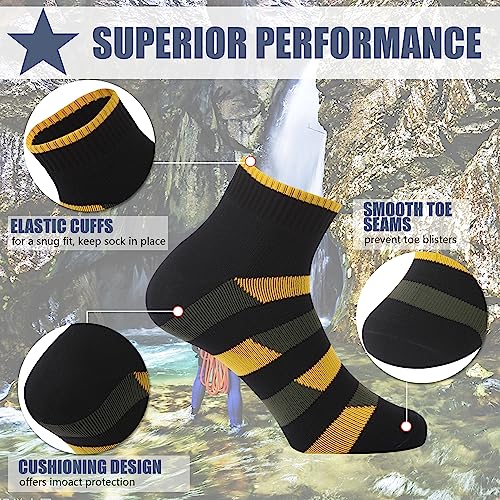 Agdkuvfhd Waterproof Socks Neoprene Unisex Warm Breathable Outdoor Sports Hiking Fishing Wading Crew/Ankle Socks