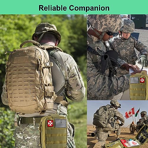 Survival Kit 256 in 1, First Aid Kit Survival Gear Tools Trauma Kit with Molle Pouch for Outdoor, Camping, Hunting, Hikin...