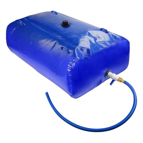 TooTaci 500L/132Gal Water Storage Bladder, Large Capacity Water Tank with 3/4" Adapters and Hose, Portable Emergency Water Bag for Garden Watering, Drought Resistance, Agricultural Irrigation
