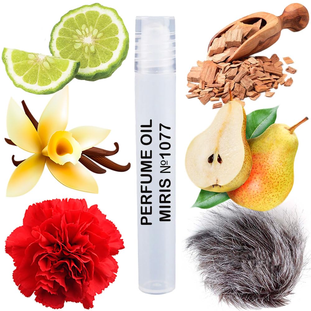 MIRIS No. 1077, Inspired by Wild Pears, Long-Lasting Unisex Perfume Oil for Women & Men Roll-On, Rollerball 0.34 Fl Oz / 10 ml