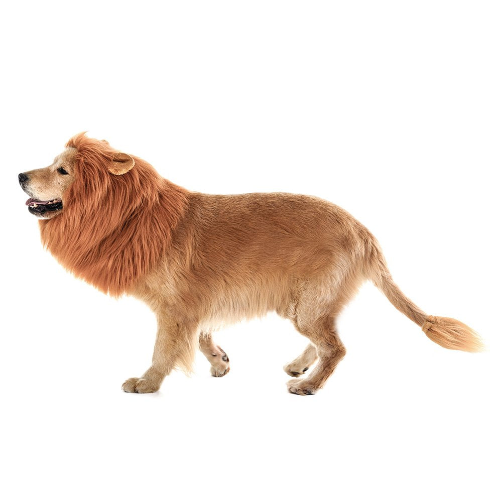 TOMSENN® Realistic & Funny Lion Mane for Dog Complementary Lion Mane for Dog Costumes for Medium to Large Sized Dogs Costumes for Animals