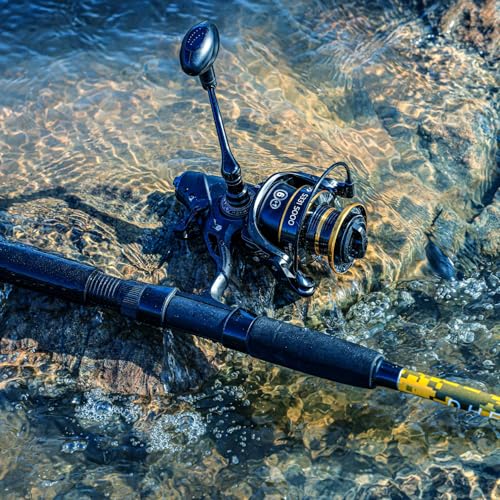 Sougayilang Spinning Rod Combo - MH Action Fishing Pole with Bait Feeder Reel for Catfish, Salmon, Steelhead Freshwater Sa...