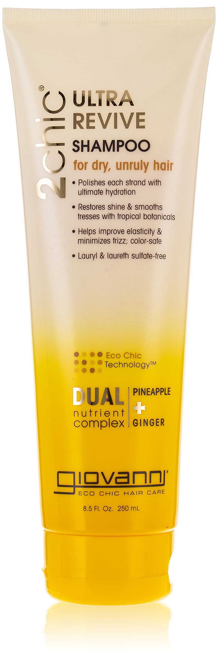 Giovanni 2chic Hair Shampoo With Ultra Revive Pineapple and Ginger Collection, 8.5 Oz, 8.5 Ounces