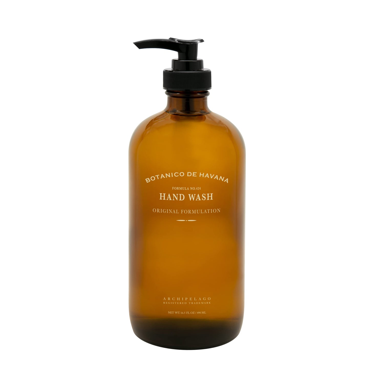 Archipelago Botanicals Botanico de Havana Liquid Hand Soap, Moisturizing Daily Hand Wash with Soap Pump, Kitchen or Bathroom Han