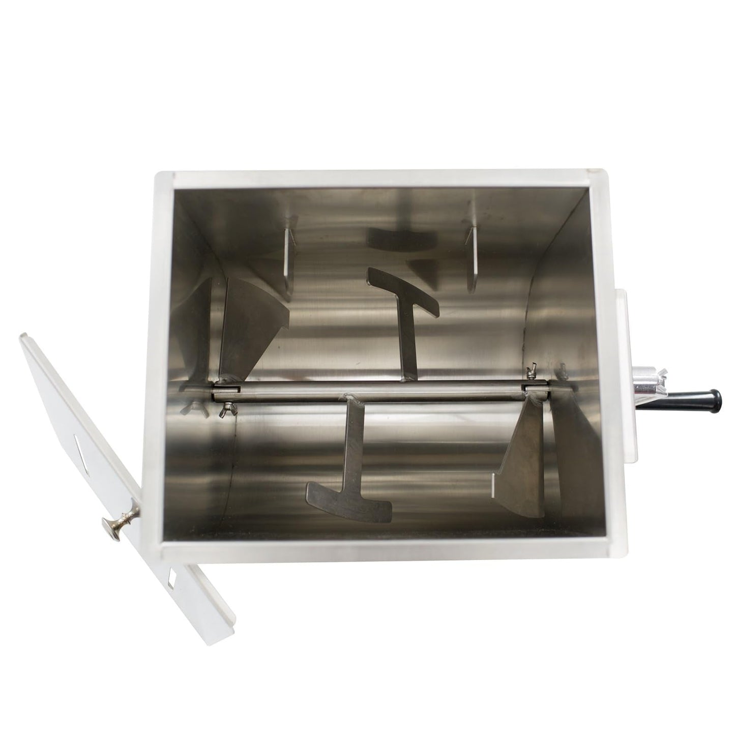 CLIVIA Manual Meat Mixer, 60 Pound Meat Mixer for Sausage, 60lbs Capacity Tilt Tank Sausage Mixer, Stainless Steel Commercial Food Processer for Meat, Vegetable, Burger, Dumplings