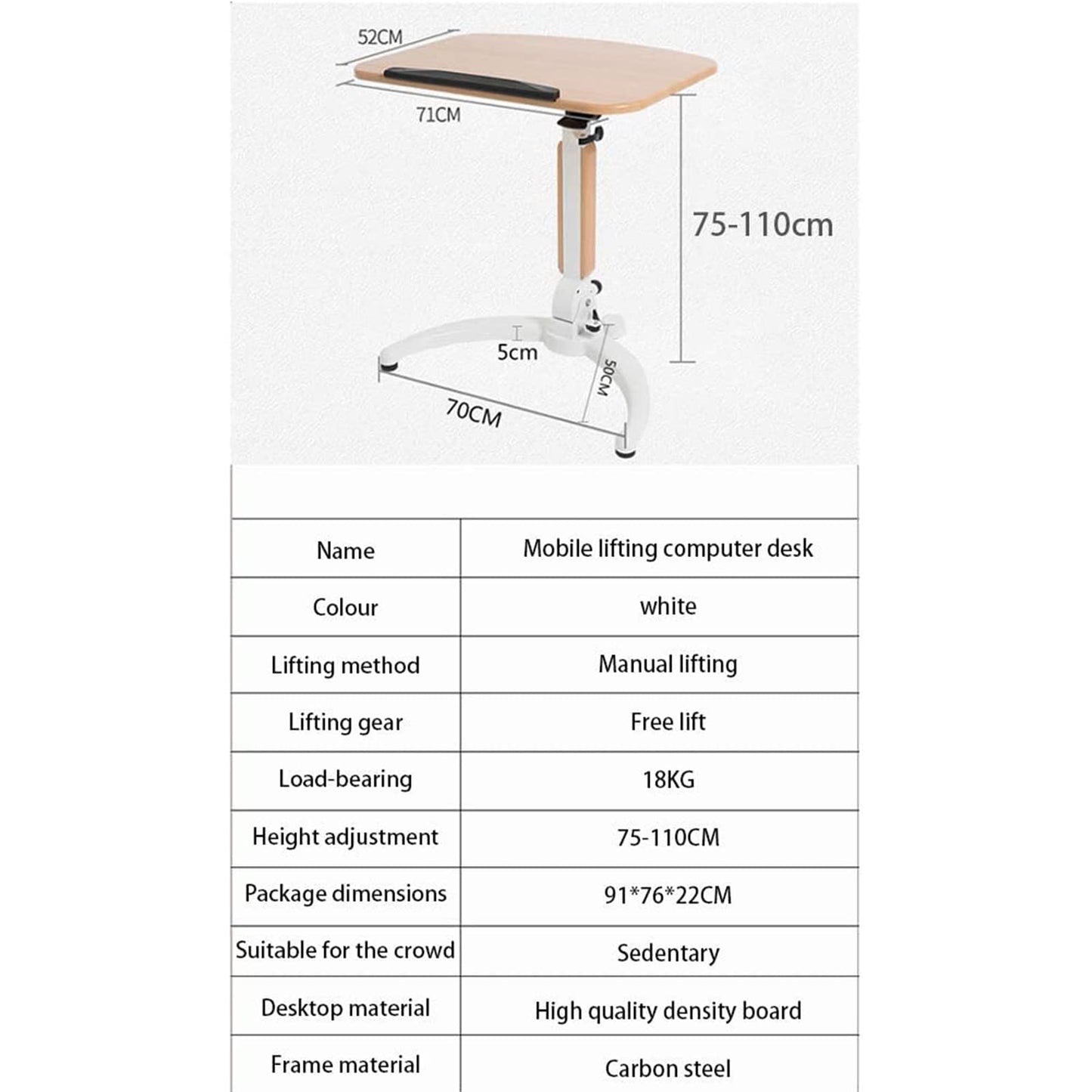 LaseVe Podium Lectern Podium Stand,Lecture Stage, Conference Table, Standing Desk, Stand Mobile Standing Lift Multifunctional Folding Desk, Free Speech Bedside Table,B (B)