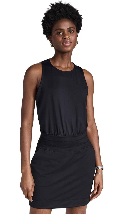 Sweaty Betty Women's Gaia Yoga Dress, Black, Small