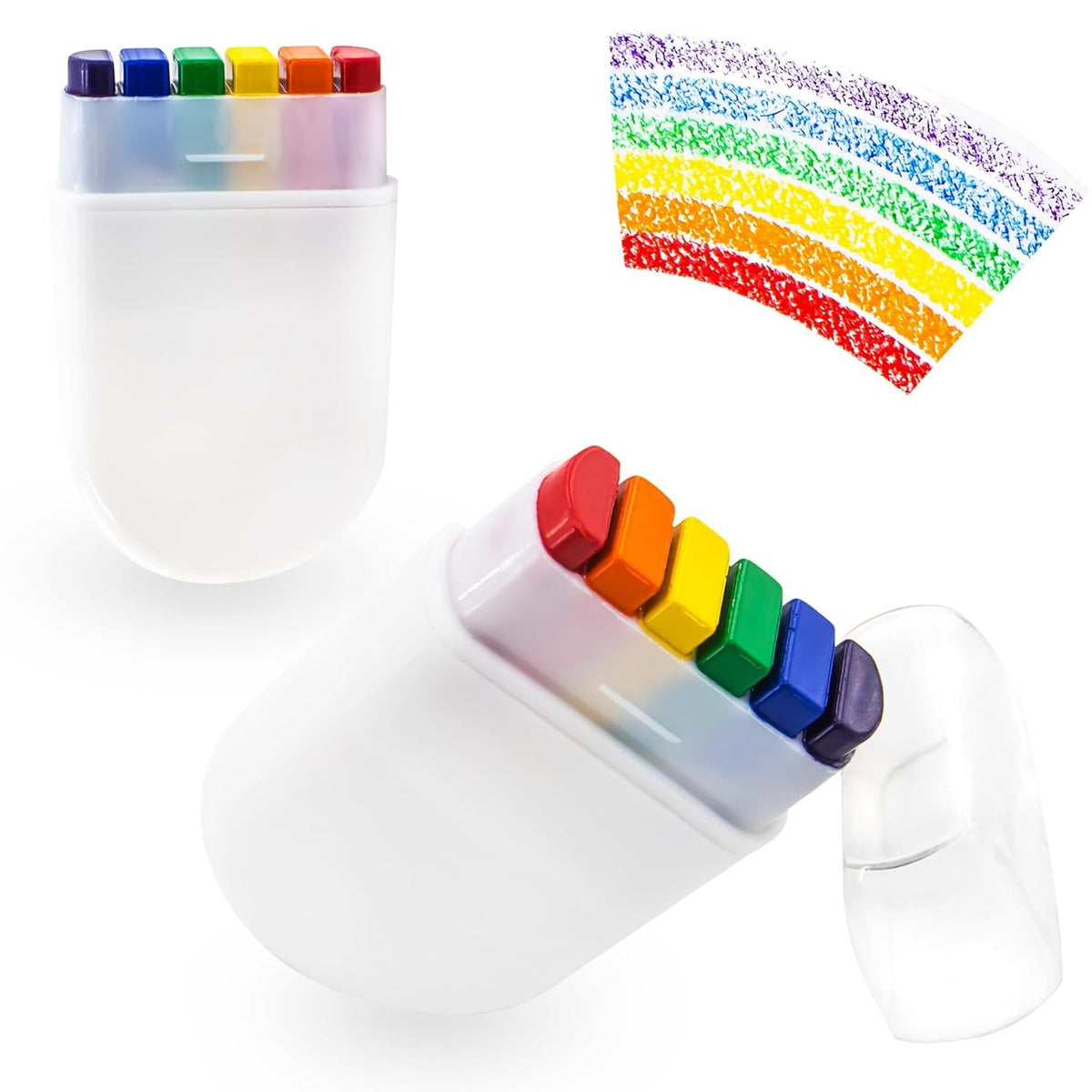2 Pack Pride Face Paint Rainbow Crayons Face Paint for Face and Body Paint Gay Pride Day Celebrations Party Any Parade, Pride Accessories