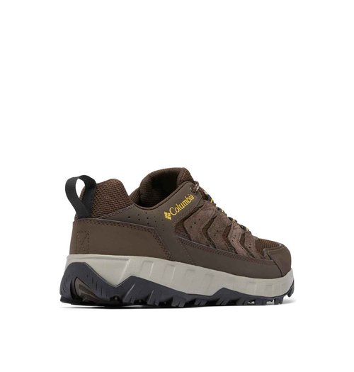 Columbia Mens Strata Trail Low, Cordovan/Golden Yellow, 9.5