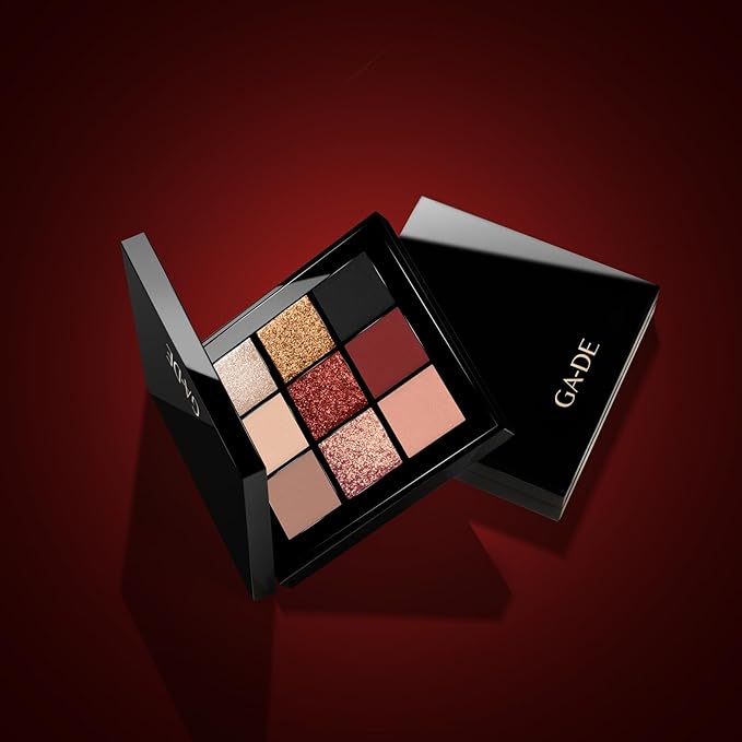 GA-DE Velveteen Eyeshadow Palette, 51 - Eyeshadow Collection with Light to Deep Shades - for Matte, Metallic, Silky and Shimmery Finishes - 0.286 oz