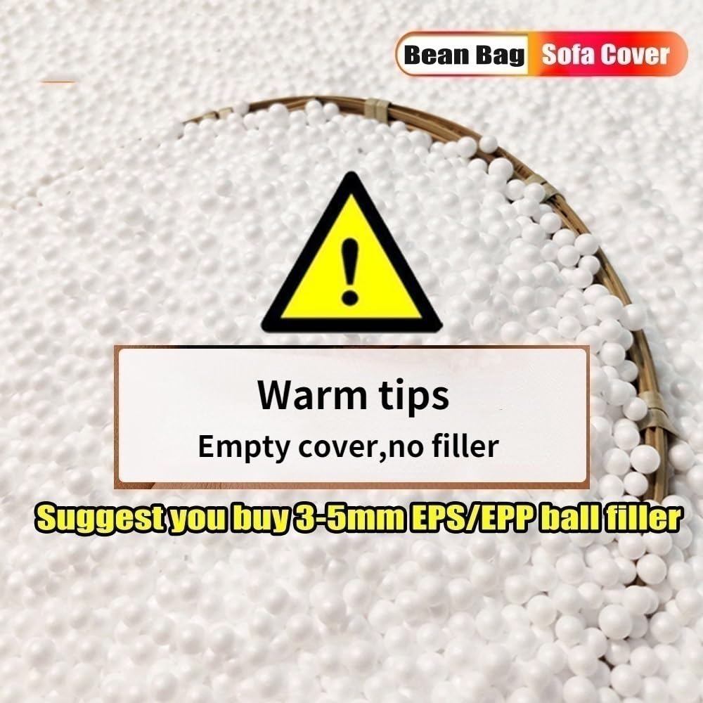 SXBCyan Outdoor Waterproof Bean Bag No Filler Bean Bag Chair, Bean Bag Sofa, Outdoor Bean Bag Garden Beach Swimming Pool Floating Beanbag Pouf Chair Kids Adults(Purple,S-D70cm-cover)