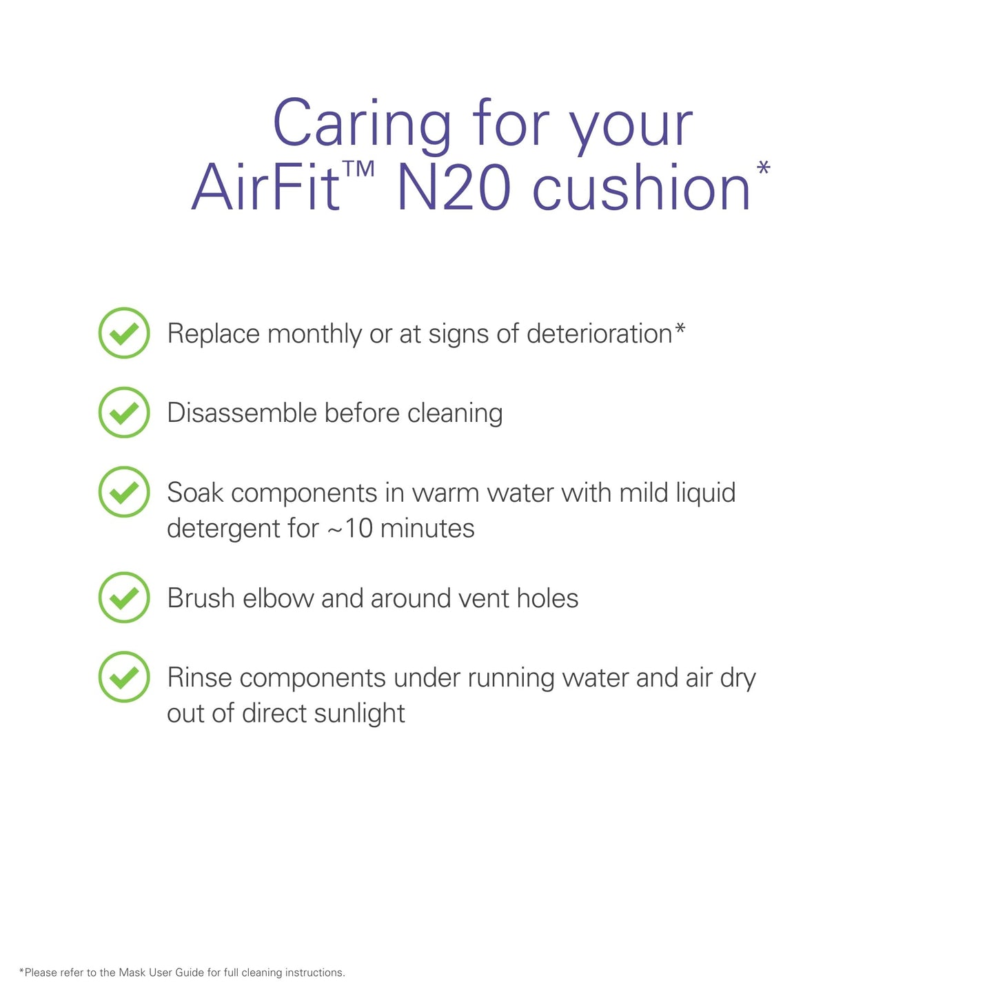 ResMed Airfit N20 Cushion Replacement (M)