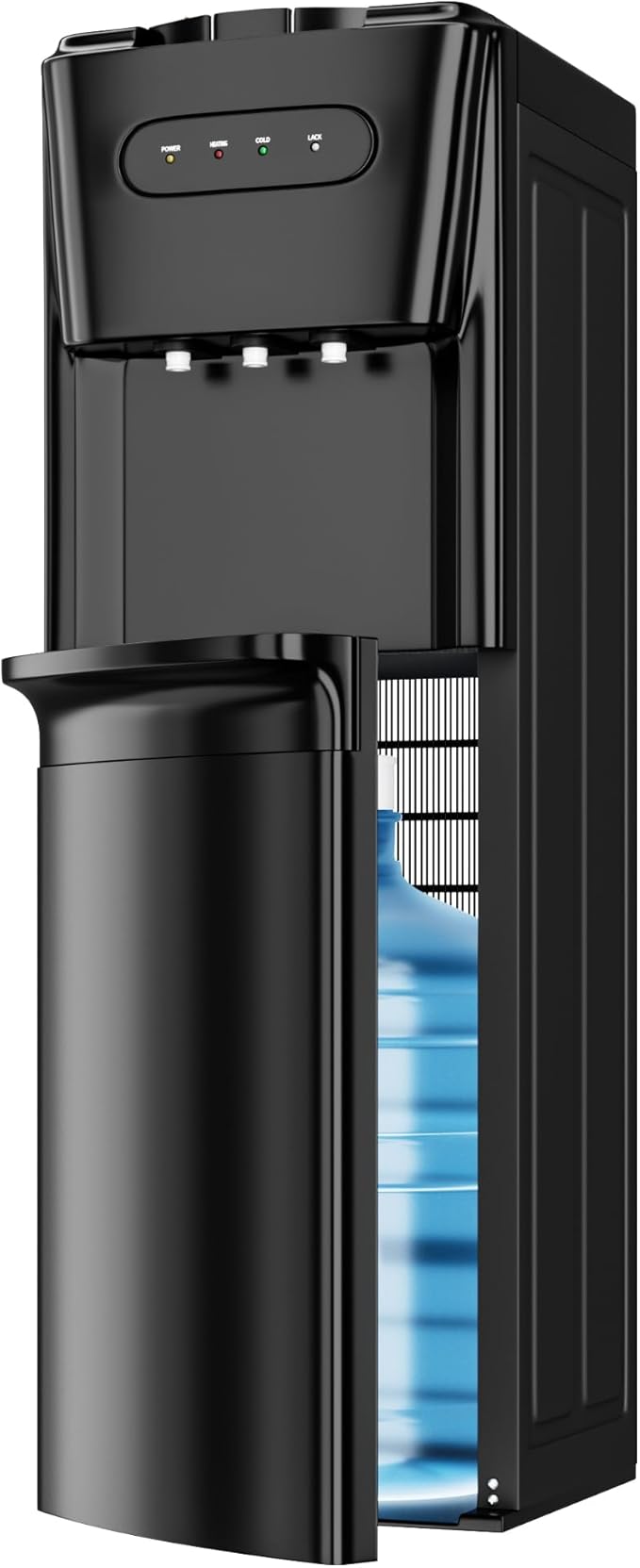 Tehanld Bottom Loading Water Cooler Dispenser for 3 or 5 Gallon Bottles - Water Dispenser with Hot, Room & Cold Spouts, LE...
