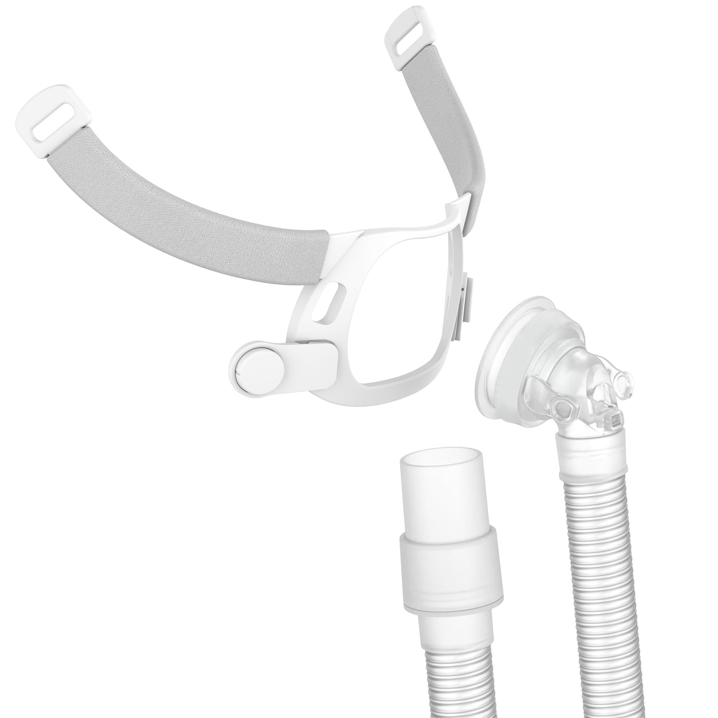 Replacement CPAP Set for Airfit F40 - Frame & Swivel Tubing Combo for F40 Full Face Mask, Improved for Lower Noise and Longer Lasting, ItAll Supplies Accessories (No Mask)