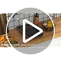 Karinear 110v Electric Cooktop 2 Burners, 12'' Electric Stove Top with Plug in, Knob Control Countertop & Built-in Ceramic...