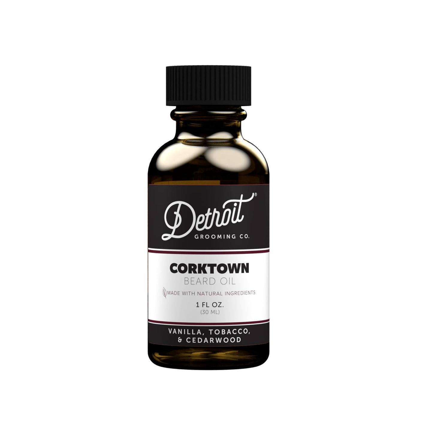 Detroit Grooming Beard Oil | Hydrating & Nourishing Formula with Vitamin E  Corktown Scent (1 oz)