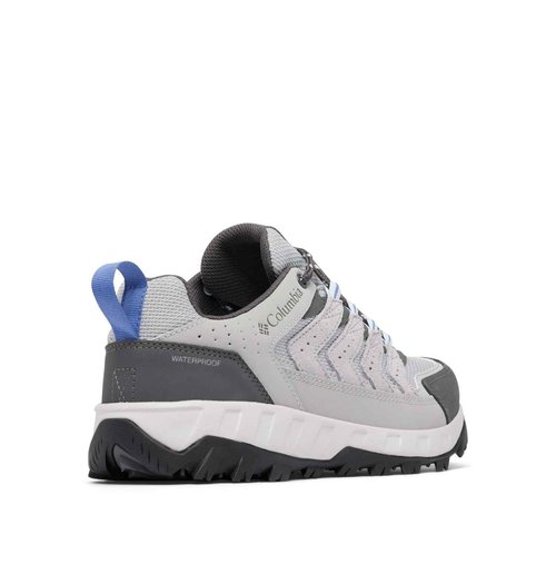 Columbia Womens Strata Trail Low Waterproof, Steam/Eve, 10.5 Wide