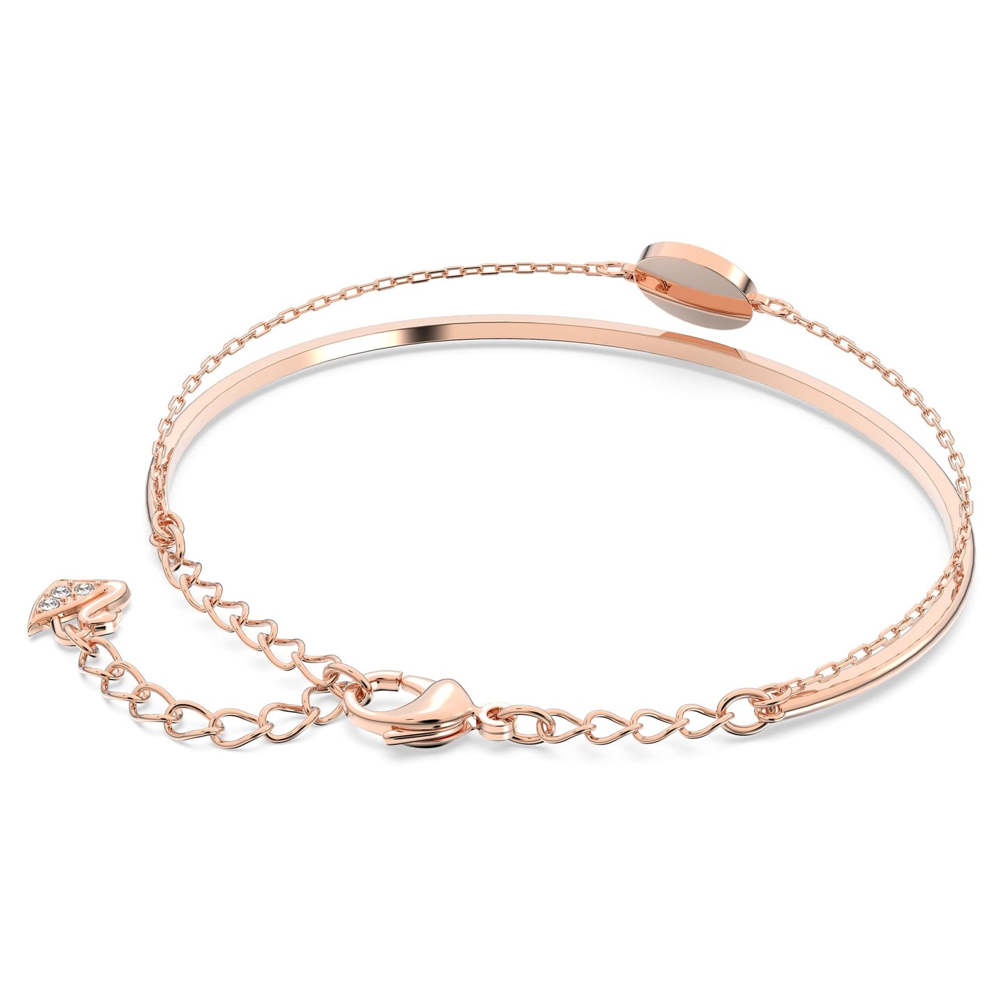 Swarovski Sublima Bangle Bracelet, Rose Gold Tone Finish, Clear Crystals