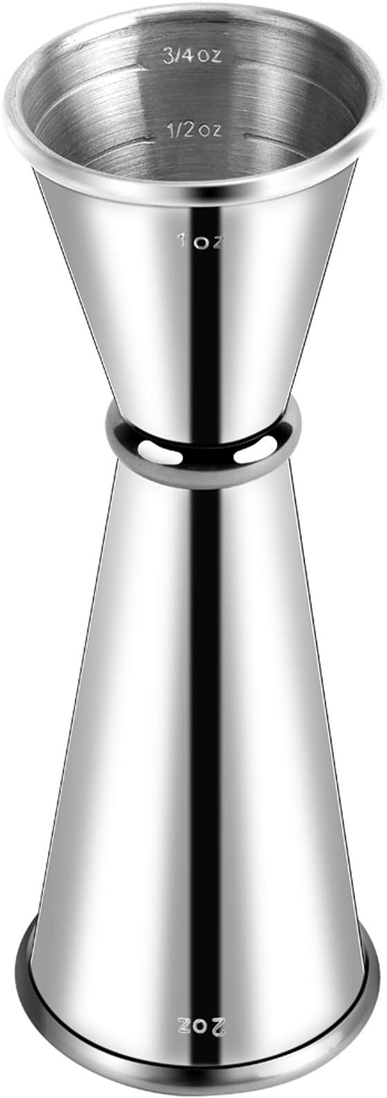 Briout Jigger for Bartending, Double Cocktail Jigger Japanese Premium 304 Stainless Steel Jigger 2 OZ 1 OZ with Measuremen...