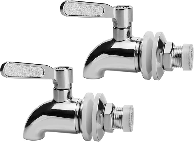 Replacement Spigot for Beverage Dispenser, Stainless Steel Spigot for Drink Dispenser, Water Dispenser Faucet, Food Grad...