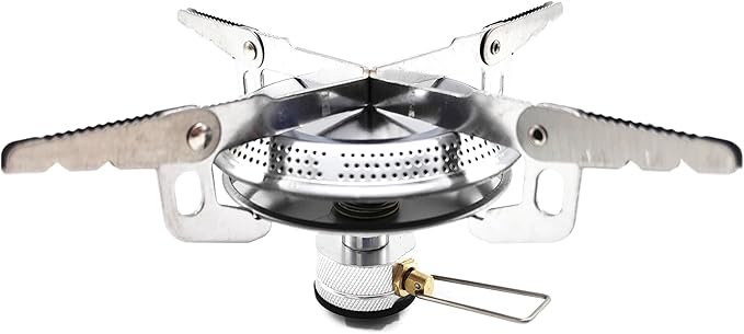 Catermos Portable Camping Stove, Burner, with Butane Gas Adapter, For Camping, Backpacking, Outdoor Cooking, Outdoor Fisin...