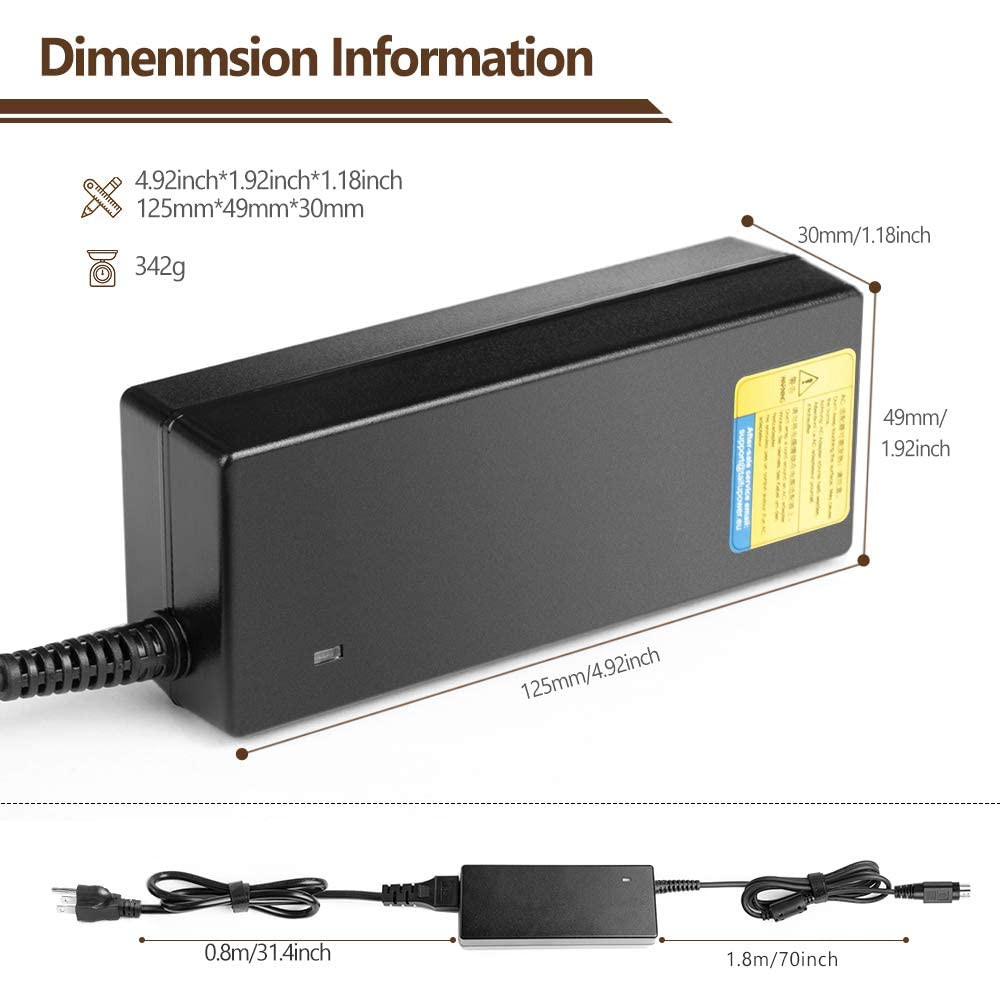 TAIFU Power Supply 90W AC Adapter Compatible with CPAP and BiPAP Machines ResMed S9 Elite/AutoSet/AutoSet for Her/Escape/VPAP S BiLevel Series ResMed S9 CPAP Machine Power Cord