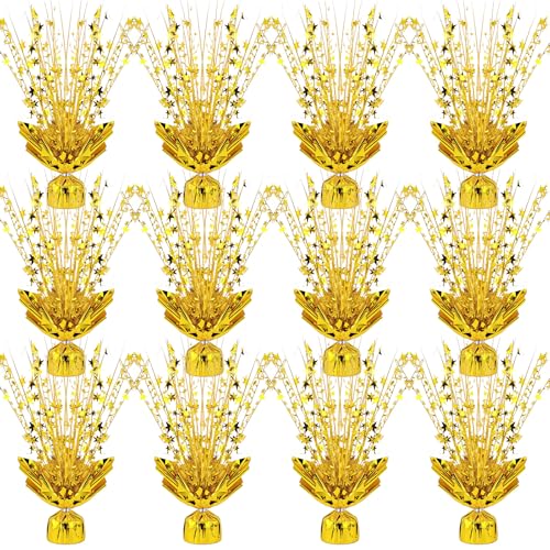 12 Pack Metallic Foil Spray Centerpiece Star Table Decoration Burst Table Centerpieces for Birthday Weddings Anniversaries...