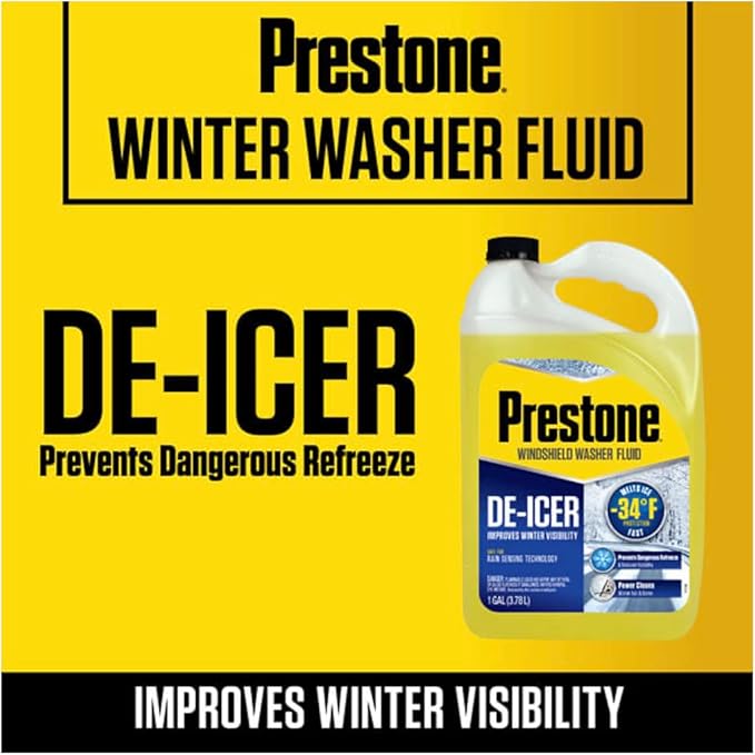 Prestone AS250 De-Icer Windshield Washer Fluid - 1 Gallon