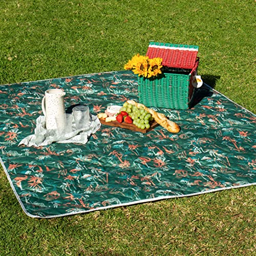 Shwally The Picnic Mat - Indoor/Outdoor Rug with Hand-Drawn Designs - Machine Washable, Water Resistant, Durable & Wipeabl...