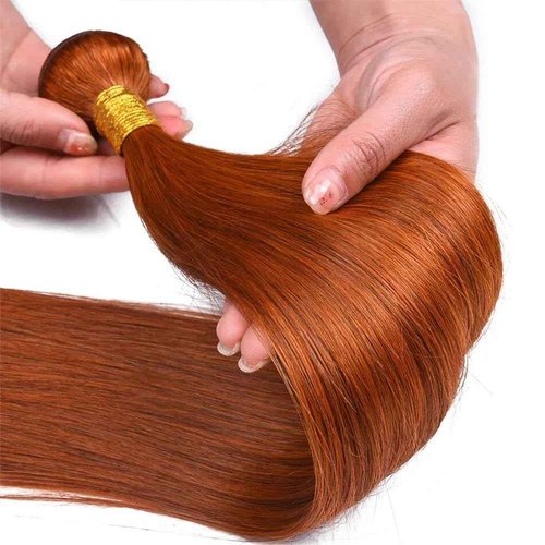 Habiliana Bundles Human Hair 22 24 26 Inch Straight Orange Ginger Bundles 11A Unprocessed Brazilian Virgin Quick Weave Hair Extensions for Black Women