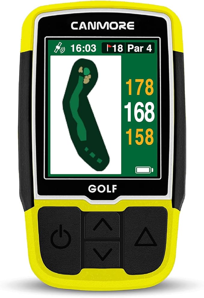 CANMORE HG200 Plus Golf GPS - Easy-to-Read Color preloaded 41,000 Course map Worldwide Shape of The Green and The Fairway-...