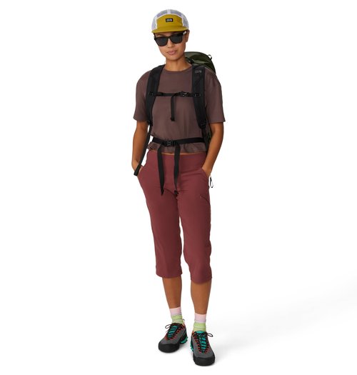 Mountain Hardwear Women's Dynama/2 Capri, Pluot, X-Small x Regular