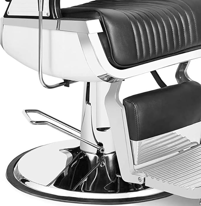 Adjustable Salon Barber Chair - Seat Height Beauty Salon Chair for Men and Women Hair Stylists, Supports up to 330 lbs Heavy Duty Hydraulic, Black