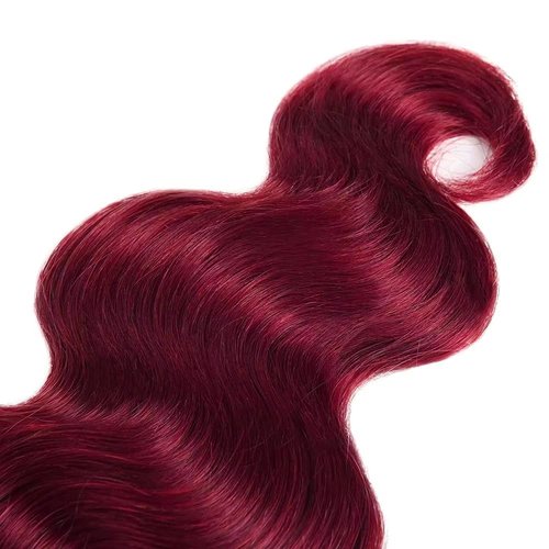 26 26 26 inch 99J Human Hair Bundles Burgundy Body Wave 3 Bundles Red Body Wave Human Hair Weave Bundle 99j Color