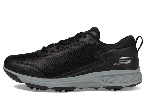 Skechers Men's Men's Torque Sport Fairway Relaxed Fit Spiked Golf Shoe, Black White, 9