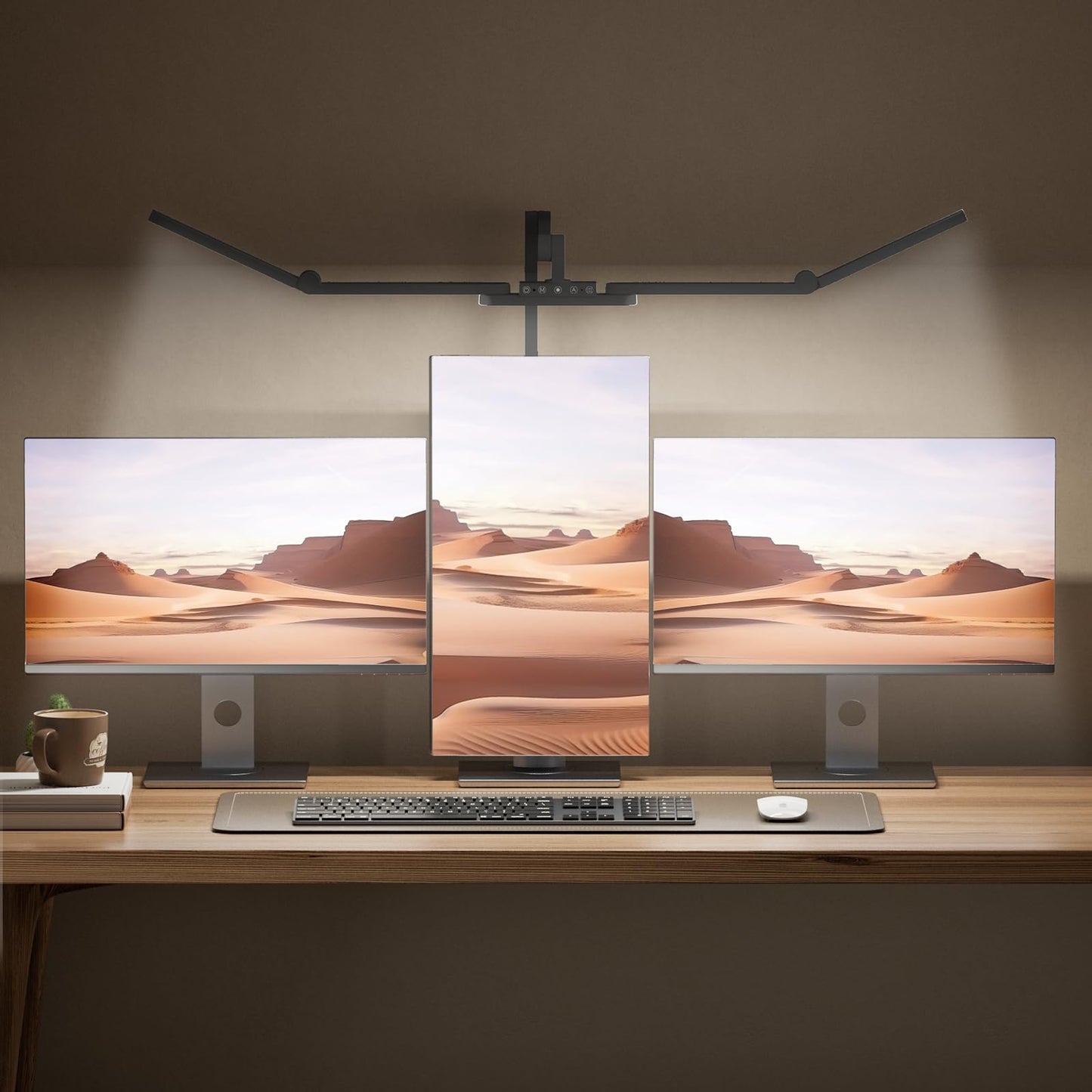 Ultra Bright Architect Desk Lamp with Clamp,Transformable LED Desks Lamp for Home Office,Tall Overhead Led Desk Light[41" Long Dimmable Light Bar],24W Auto Dimmable Desks Lights for Drawing Hobby Use