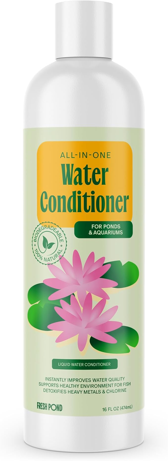 Aquarium & Pond Water Conditioner – Instantly Detoxifies Tap Water for Fish - Removes Ammonia, Chlorine, Chloramine - New ...