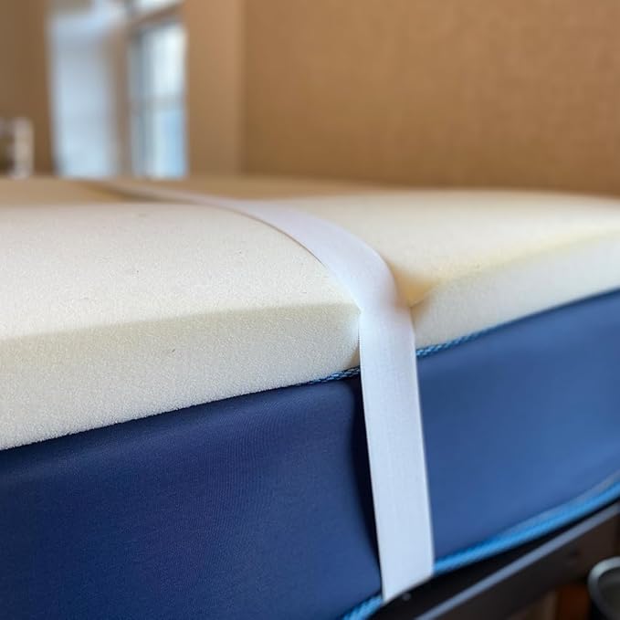 Bedly Straps/College Dorm Essential/Twin XL Certified/Bed Straps That Hold Mattress Topper in Place/Sheet Fastener/Multipurpose Strap w/Clips