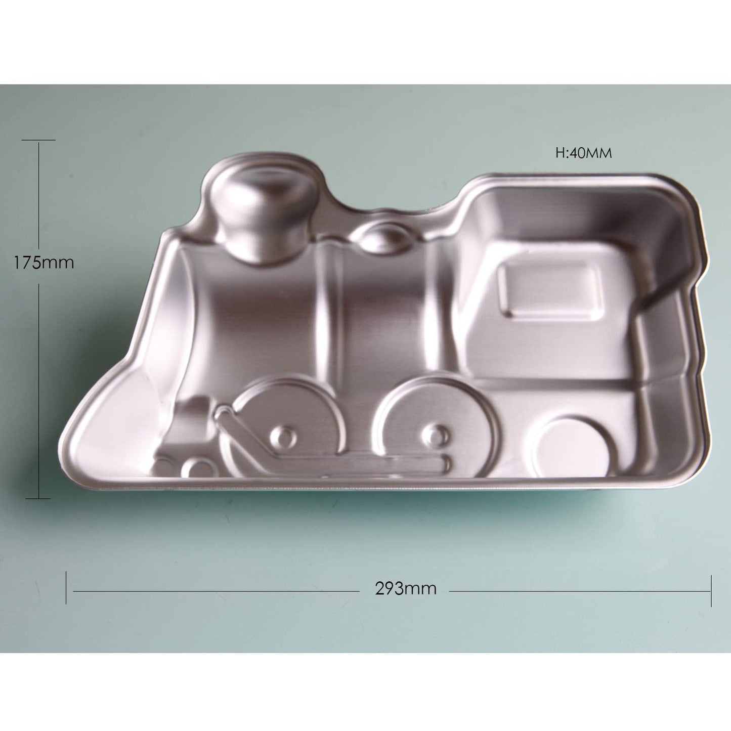 Train Cake Pan, Locomotive Cake Pan Mold, 3D Birthday Cake Pan, Aluminum Alloy Cake Molds Nonstick Baking Tools (11.5 inches)