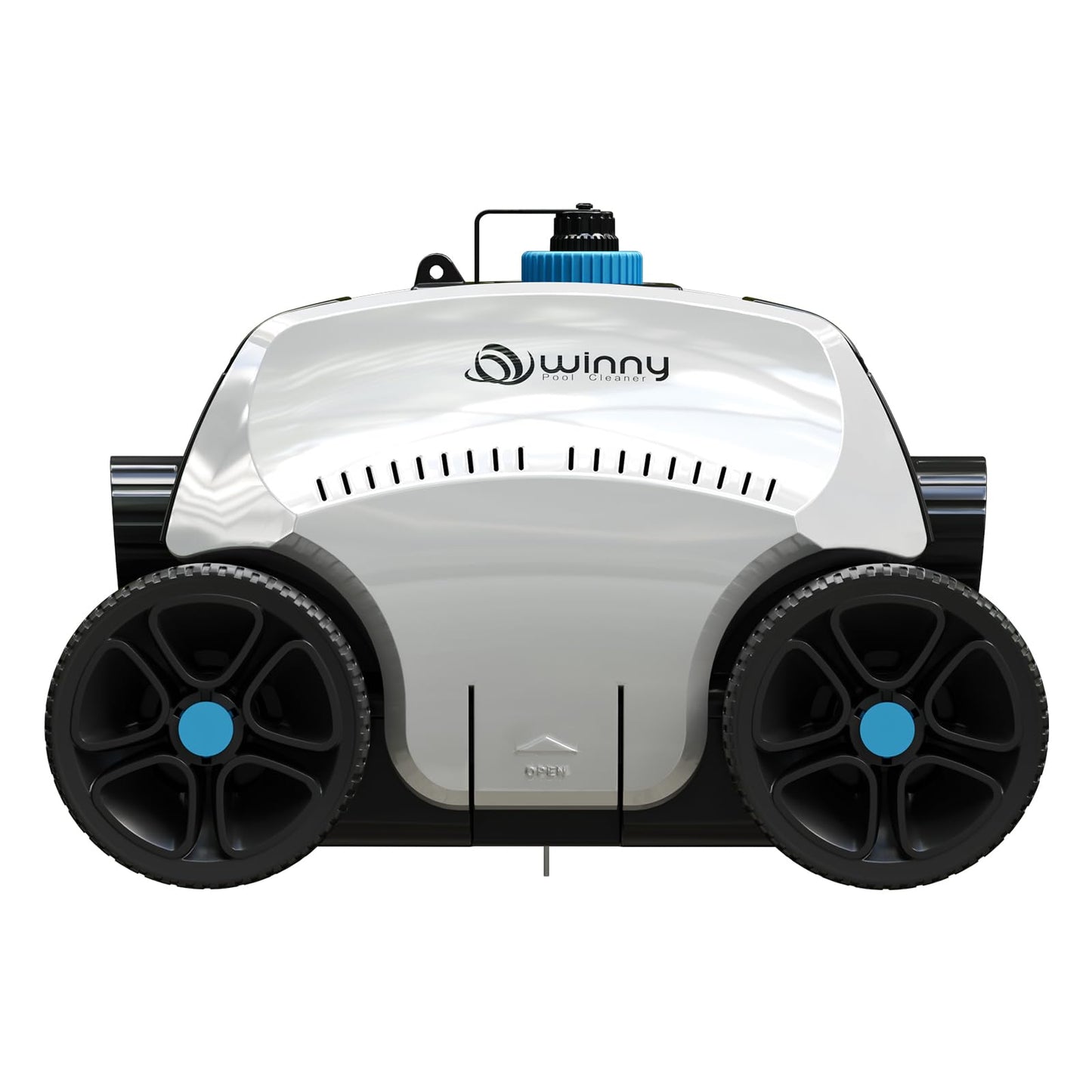 (2025 Upgrade) Robotic Pool Vacuum for Above Ground Pool - 6600mAh for 130mins Runtime & 50W Powerful Suction, Self-Parking Pool Cleaner with 180μm Filter Tray Up to 1300 Sq. Ft (ice Blue)