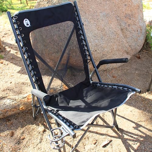 Coleman Comfortsmart Portable Suspension Chair, Ultra-Comfortable Outdoor Camping Chair with Drink Holder & Carry Bag, Sup...
