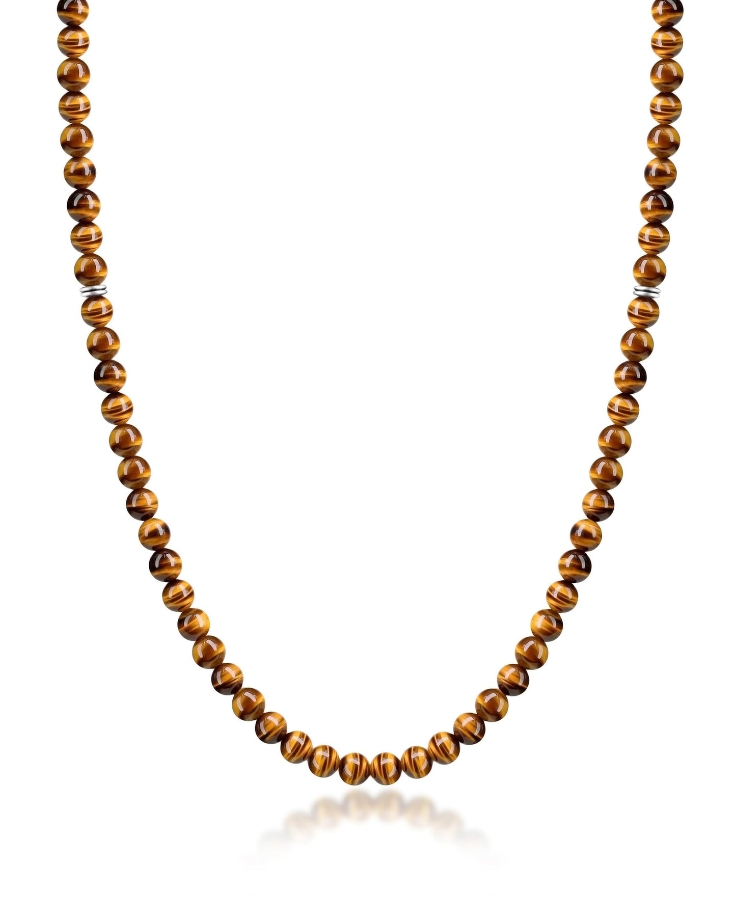 MIDDLUX Necklace for Men, Birthday Gift for Dad, Husband Birthday Gift, Mens Jewelry, Men Necklace, Tiger Eye Necklace